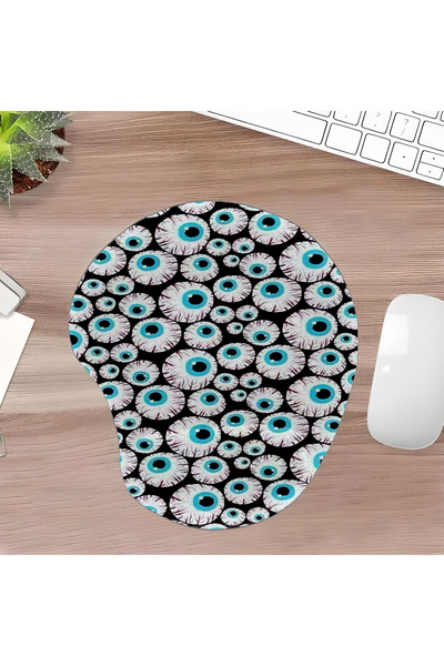 UcuruStore Μπλε Μάτια Οβάλ Επιφάνεια Ποντικιού με Υποστήριξη Ολόκληρου του Κα...