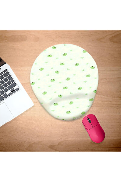 UcuruStore Ποντικομαξιλαράκι Oval Multi-Frogs με στήριγμα καρπού