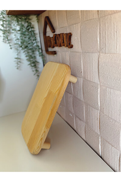 BUCOLIC Çok Amaçlı Dikdörtgen Ahşap Yükseltici Stand / Sunumluk /Çam