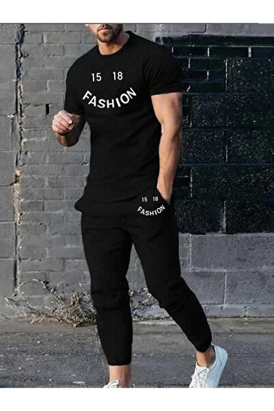 Khione Σετ φόρμας μπλουζάκι με στάμπα Unisex Design Fashion