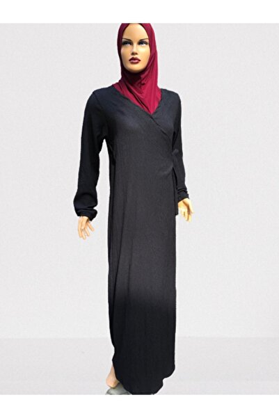 eflin Γυναικεία Ρούχα Χιτζάμπ Φόρεμα Προσευχής Μαύρο Μπουρέμπικ