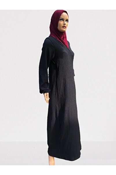 eflin Γυναικεία Ρούχα Χιτζάμπ Φόρεμα Προσευχής Μαύρο Μπουρέμπικ