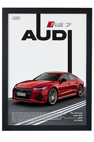 gxe.art Audi RS7 |   Design special |   Poster de pictură cu rama neagră