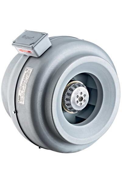 AYAS 10 Cm Çap Yka-100b-2k-m 2500 D/d 220/230 Volt Monofaze Yuvarlak Kanal Tipi Radyal Fan