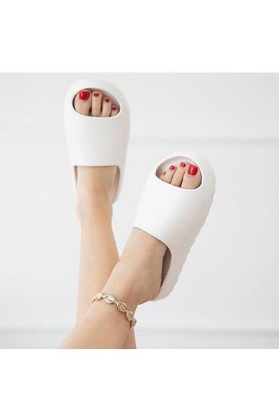 defile shoe Yeezy Slide Λευκό