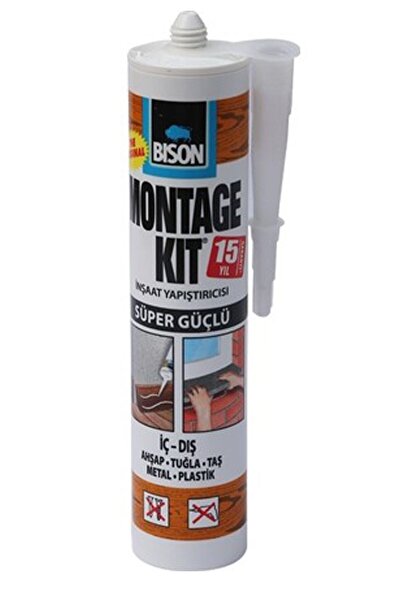 Bison Montage Kit Süper Güçlü Montaj Yapıştırıcısı 310 ml