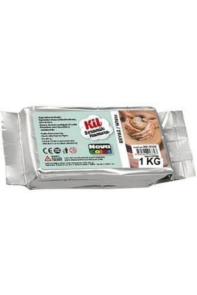 Nova Color Jumbo Beyaz Kil ( Seramik Hamuru ) 1 Kg