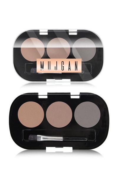 MUJGAN 3-Pack Eyebrow Shadow 01 (Black Packaging)