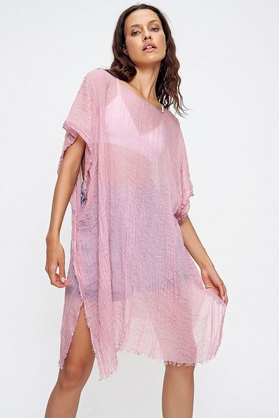 Trend Alaçatı Stili Pareo - Rosa - Strand