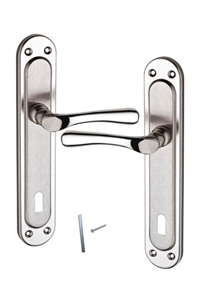 Genel Markalar Kumru Oda Kapı Kolu (ön-arka Çiftli Takım) Nikel Saten - Sağ -...