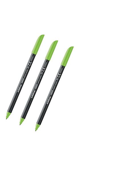 Edding 1200 Graphic Pen Highlighter Green 3 Pieces