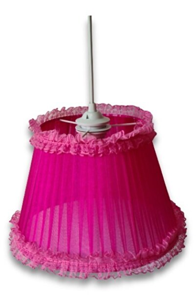 TEKAY AYDINLATMA ثريا لغرفة نوم الأطفال مكشكشة باللون الفوشيا