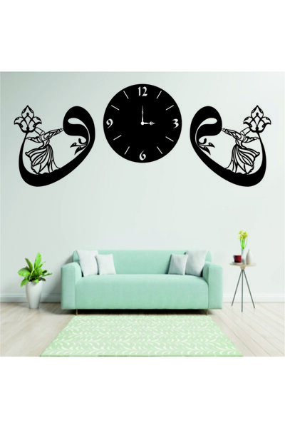 Ste Desing Semazen Modeli Dekoratif Duvar Saati