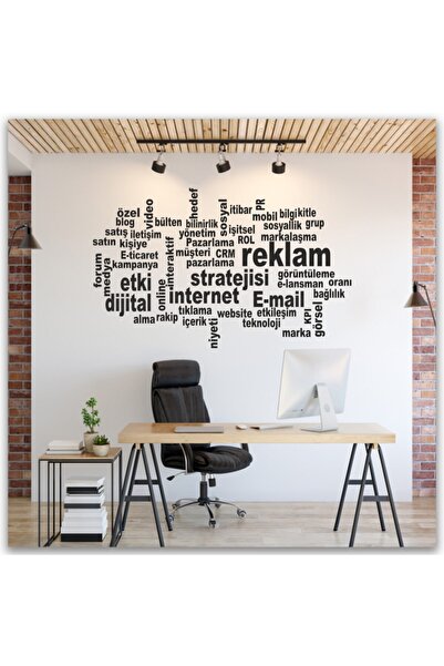 Reklam Strateji Motto Dekoratif Duvar Sticker