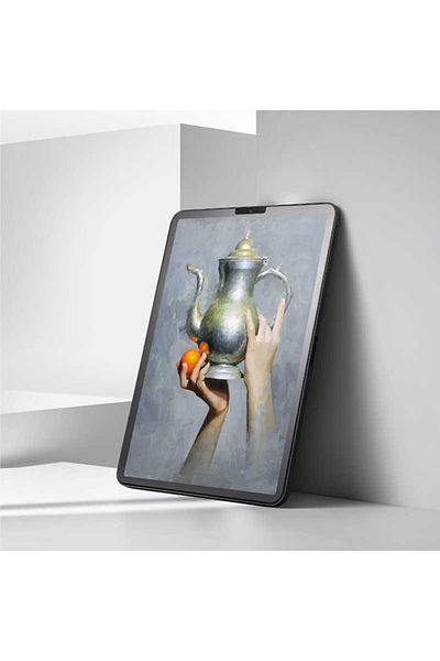 Fuchsia واقي شاشة 100% لجهاز Apple Ipad مقاس 12.9 بوصة 2020 متوافق مع قلم لمس الورق الحقيقي