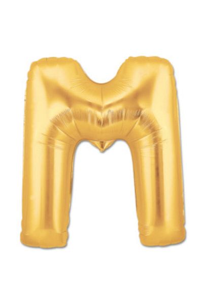 Deniz Party Store 40" Inch 100 cm (m) Letter Foil Balloon Gold Gold