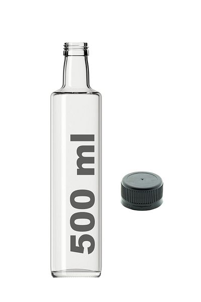 Hyd 500 Ml Empty Glass Bottle with Lockable Lid Olive Oil Bottle Oil Pot