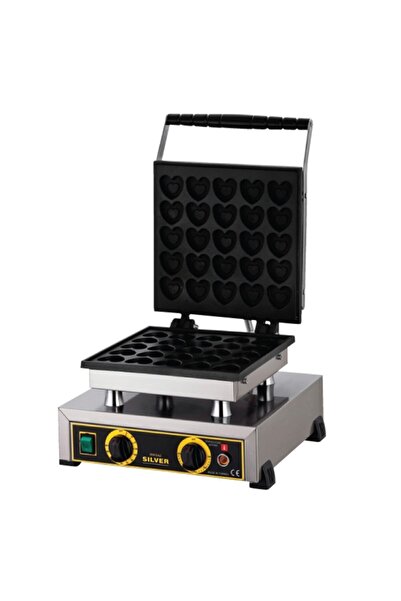 Işıkgaz Silver Elektrikli Tekli Kalpli Bubble Waffle Makinesi