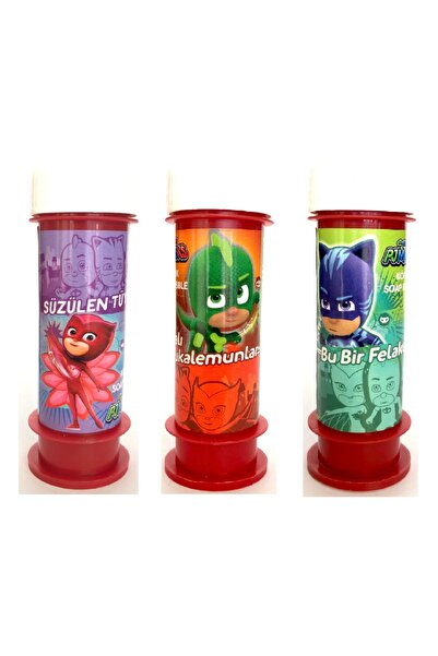 Huzur Party Store قناع Pj ذو طابع مفهوم 3 قطع من بالونات الرغوة Pj Masks فقاع...
