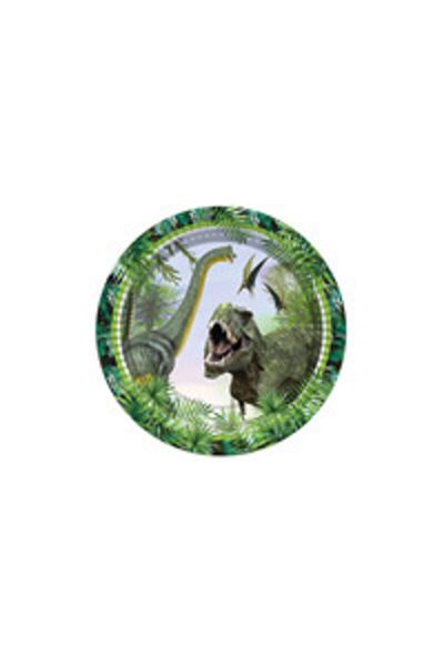 MERİ PARTİ Wild Jurassic Party Plate 8 Pieces