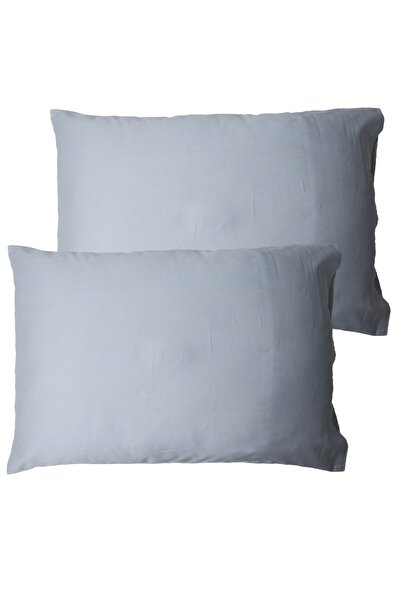 Ecocotton Açık Mavi Renkli Yastık Kılıfı 50x70 2'li