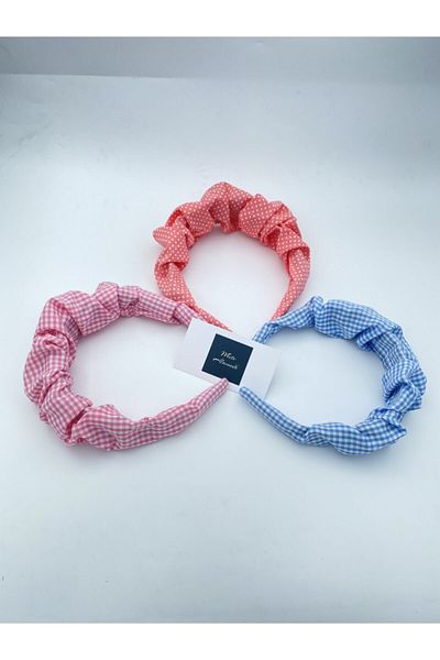White Alamode Set de 3 coroane din seria specială pătrată și buline