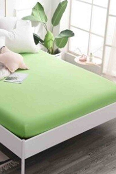 Berra Concept ملاءة سرير ممشطة من القطن بنسبة 100% باللون الأخضر الفستقي