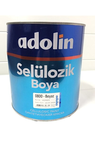 ADOLİN Parlak Beyaz Selülozik Boya 2,5 lt 2.5 kg
