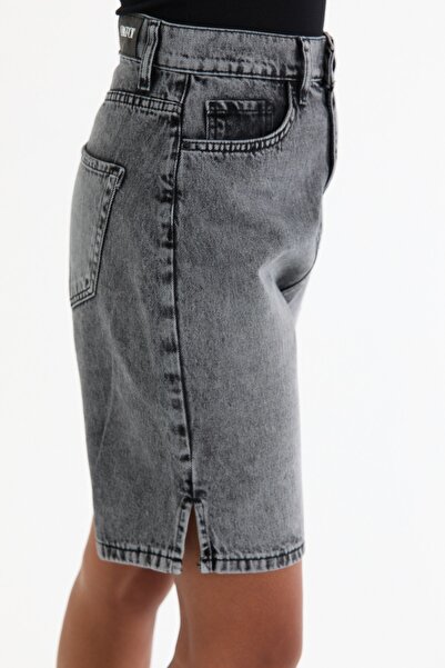 cracpot Kadın Siyah Slouchy Şort (kemer Dahil)