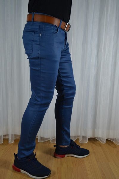 Bomonti Ανδρικό τζιν παντελόνι Navy Blue Agree Slim James