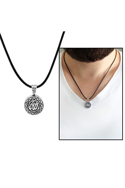 Genel Markalar Kişiye Özel Isim Yazılı Üzeri Arapça "allah" Yazılı 925 Ayar G...