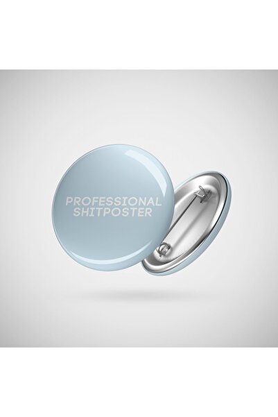 Fizello Professional Shitposter - Meme Typography Rozet