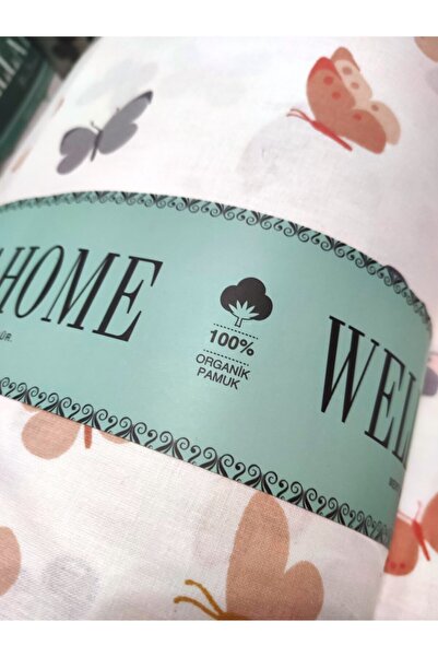 Wella Home Πορτοκαλί Πεταλούδες Ποπλίνα / Ύφασμα Akfil 240 cm Πλάτος