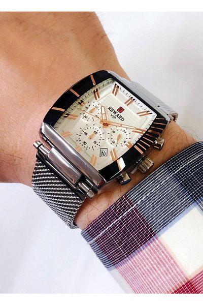 Reward Men's Vip Cornered Wristwatch with Stopwatch Rwd A140441 Gmsy
