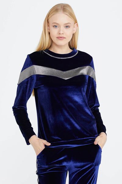 Sementa Women's Velvet Suit with Stripe Detail - Saks