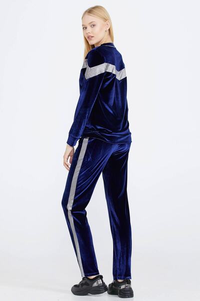 Sementa Women's Velvet Suit with Stripe Detail - Saks