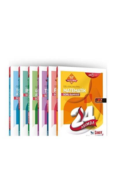 Sınav Yayınları 8. Sınıf Lgs Tüm Dersler Soru Bankası 24 Adımda Kazandıran Set