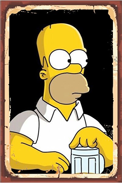 hediyeniburadabul Ρετρό Ξύλινη Αφίσα Τοίχου 20x30