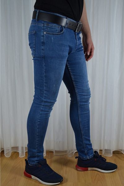 Bomonti Pantaloni de blugi Agree Slim Davit albaștri pentru bărbați