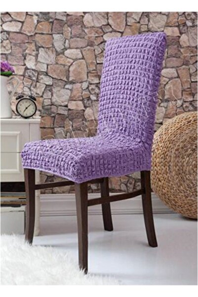 ARTUÇ Bürümcük Pamuklu Eteksiz Lastikli Sandalye Örtüsü (6'lı)