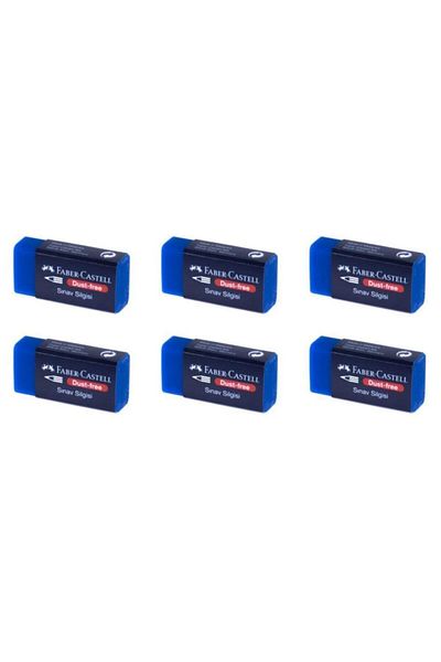Faber Castell Medium Size Exam Eraser 6 Pieces