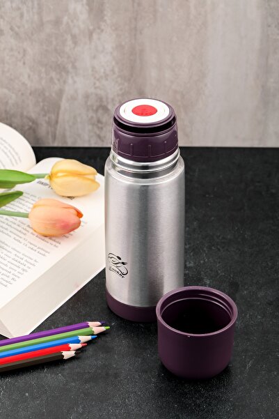 Cooker Shop Premium Paslanmaz Çelik 0.3 Lt Piknik Kamp Çay Kahve Termosu (mor)
