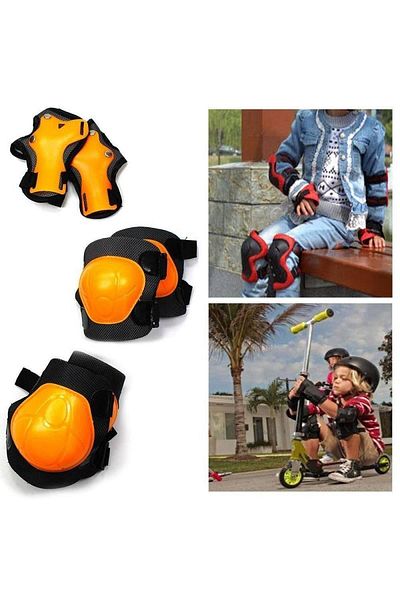 Neptüns Children's Bicycle Skate Skateboard Protective Set (6 Pieces) Pink