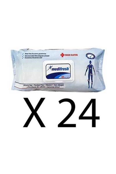 Medifresh Hasta Sil 60'lı Vücut Temizleme Bezi 24'lü Set