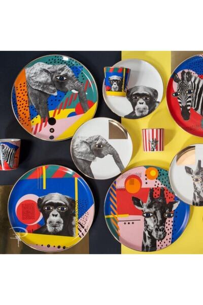 Porland Wild Life Servis Sunum Seti 12 Parça