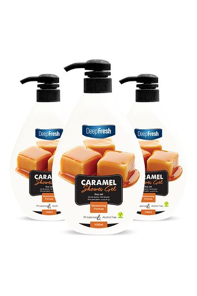 Deep Fresh Caramel Shower Gel 3 X 1 Lt