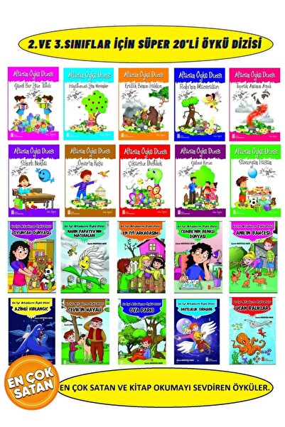 Ata Yayıncılık 2.ve 3.sınıflar Için Kitap Okumayı Sevdiren Süper 20'li Öykü Seti