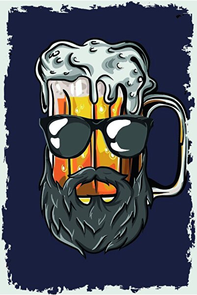 hediyeniburadabul Ρετρό Ξύλινη Αφίσα Τοίχου 20x30 εκ.