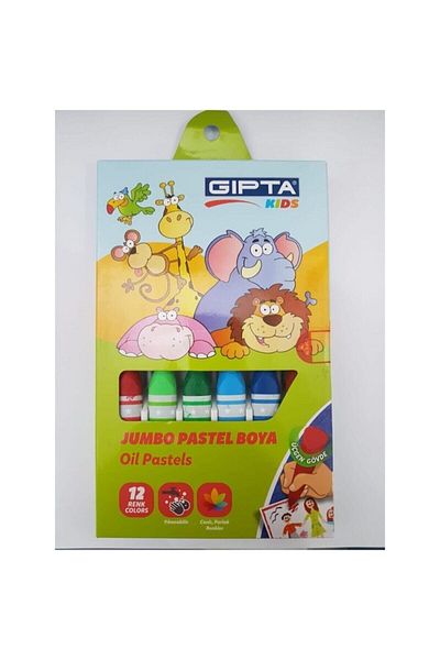 Gıpta Crayon Jumbo Washable 14 Mm 12 Colors 4-k371000-5001
