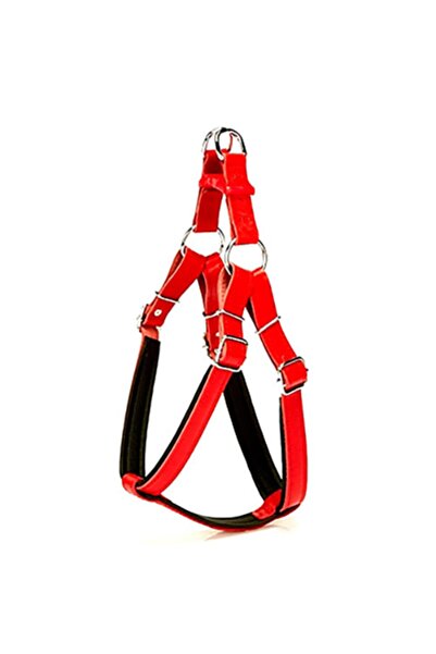 Doggie Konfor Ronın Deri Göğüs Tasması Kırmızı 1,5x40 45 Cm